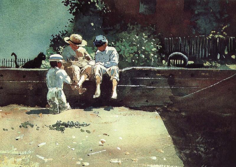 Winslow Homer Boys and kittens